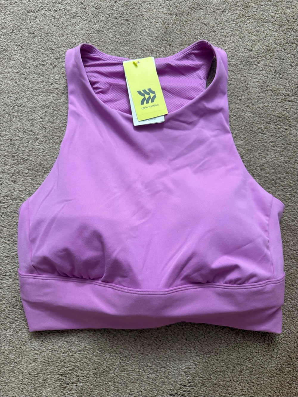 all in motion Lavender High-Neck Sports Bra